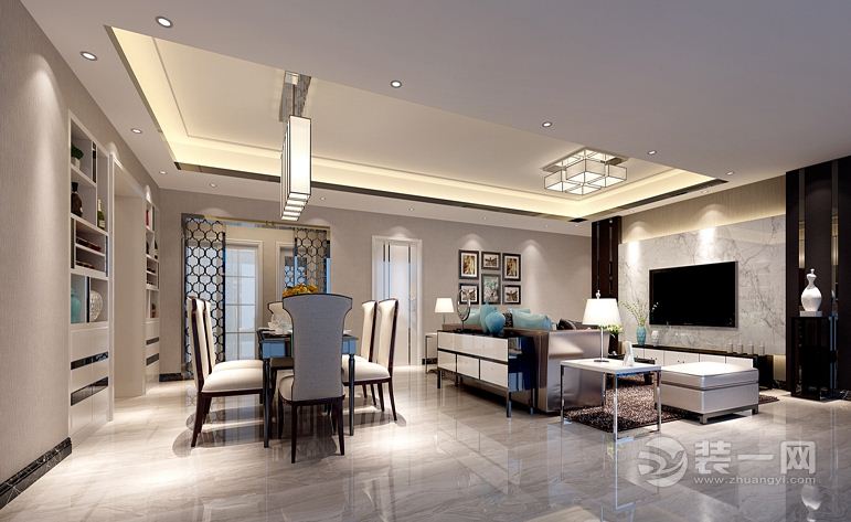 客厅，以简洁明快的设计风格为主调，简洁和实用是现代简约风格的基本特点
