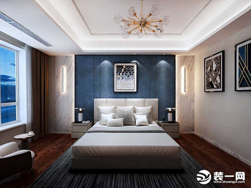 北京轻舟装饰190㎡四居室轻奢风装修案例图片