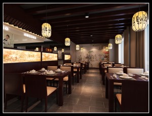 兰州闽东装饰 中式餐厅设计