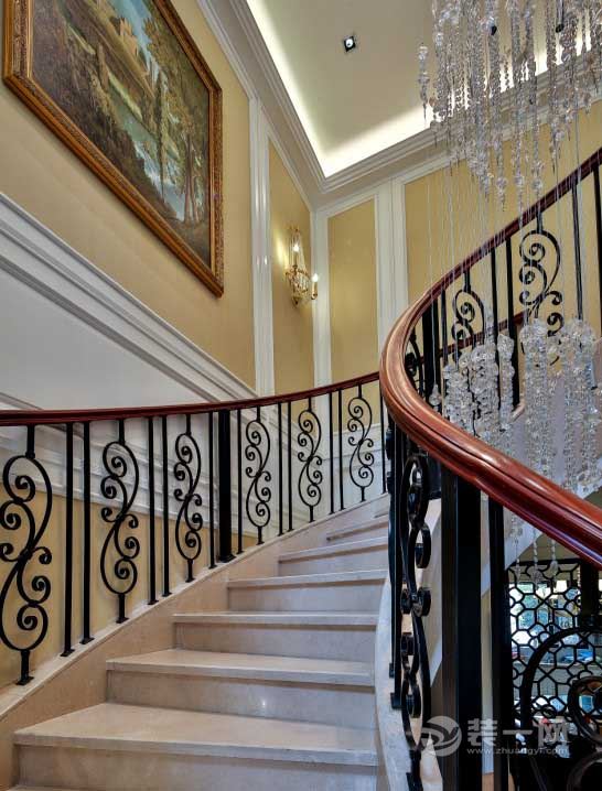 南昌正荣大湖之都166平米复式别墅现代简约风格走廊楼梯