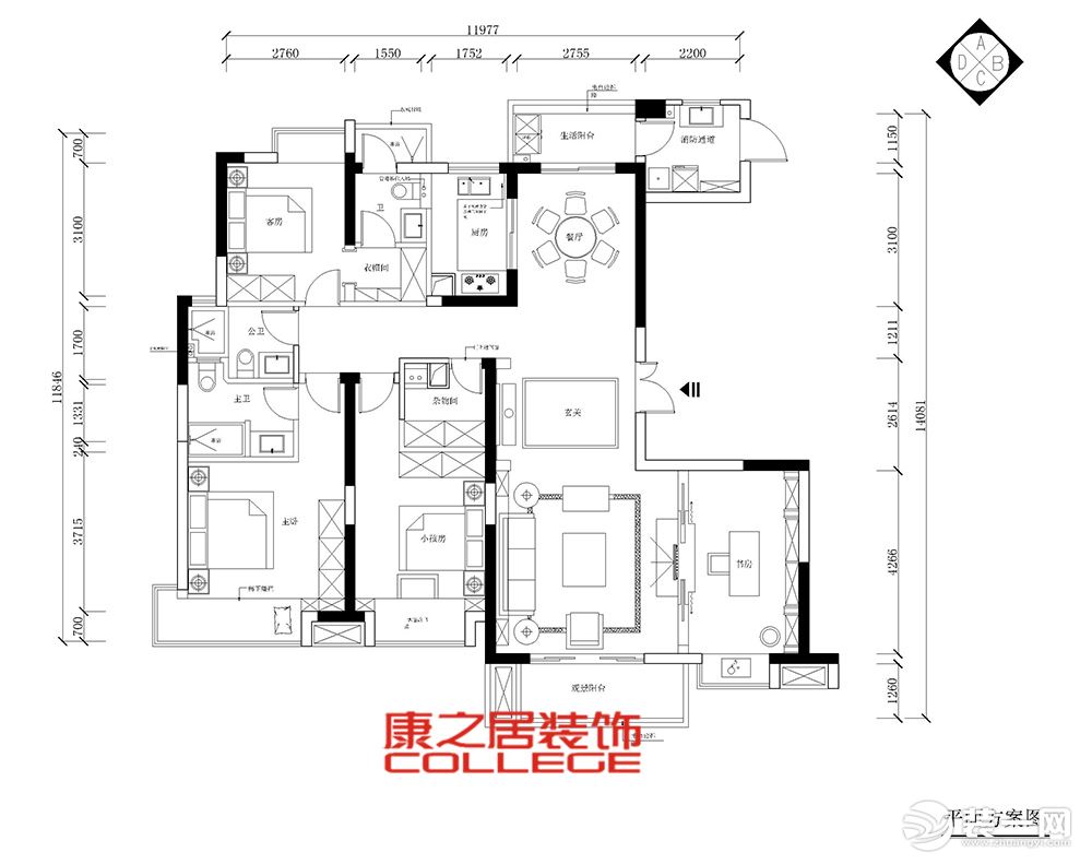 莱蒙都会平面结构布置设计图