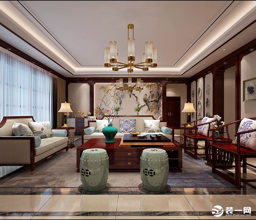 南昌恒大城现代风格家居装饰装修效果图案例