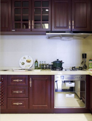 南昌绿地国博城90平米两居室欧式风格厨房