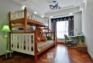 莱蒙都会清爽不沉重的168平欧式风格装修效果图儿童房可爱风欧式装修效果图