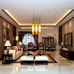 城泰枫华天成中式风格家装装修设计效果图