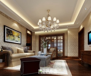 庞大领航别墅简欧风格家居设计装修案例休息室会议室