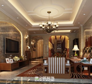 城泰枫华天成欧式新古典三居室设计装修家装效果图户型图