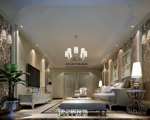 南昌紫荆城三房地中海风格设计家居装修案例效果图