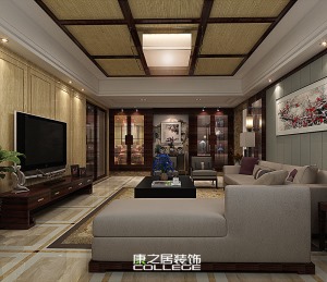 雍锦王府新中式家居生活设计案例效果图