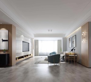 十里江山现代风格三居室全屋设计案例效果图