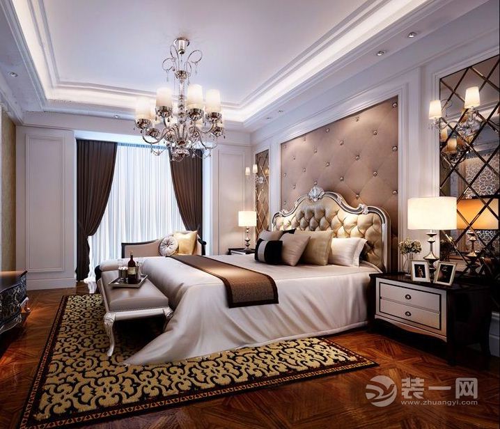 南昌伟梦清水湾200平米复式别墅现代欧式风格卧室