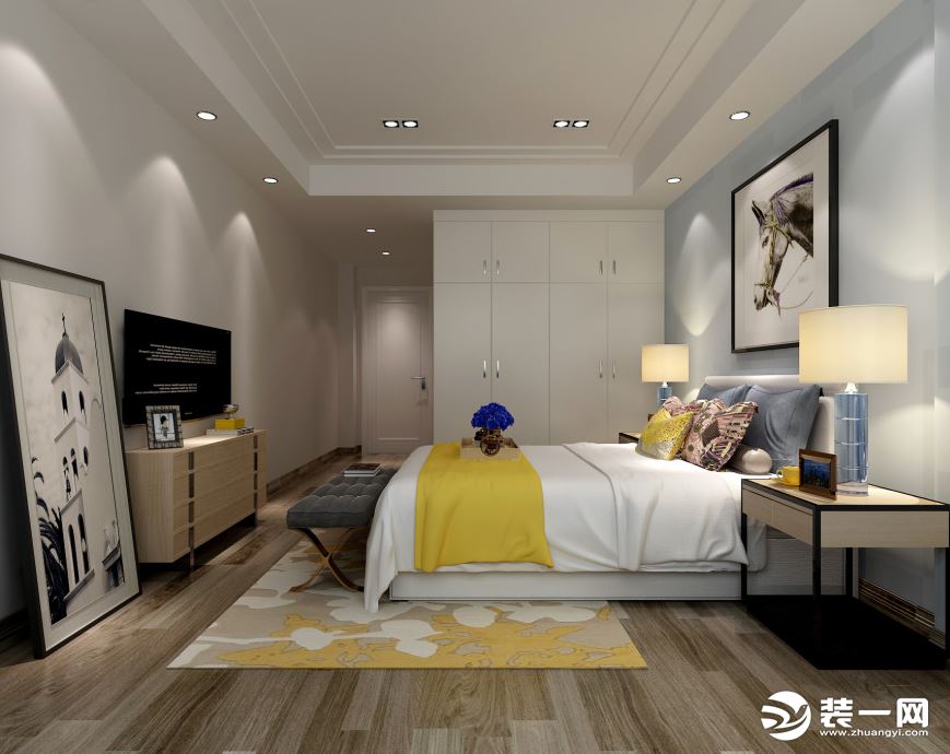 中央香榭卧室家装现代风格案例效果图