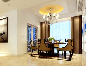 南昌国贸天琴湾150平米四居室现代风格餐厅