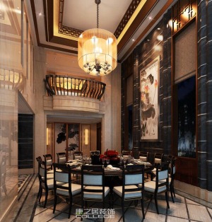 保利香槟新中式别墅打造现代中国风元素家装