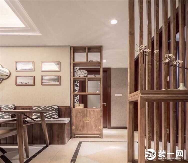【众意装饰】绿地悦澜湾150平 + 新中式风格 + 四居室  餐厅效果图