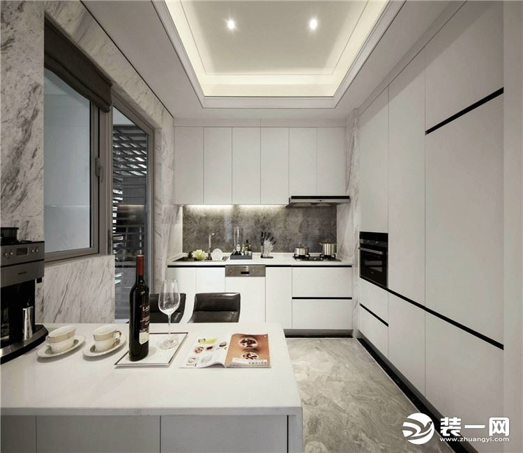 【众意装饰】保利时代151平+新中式风格+ 四居室  厨房效果图