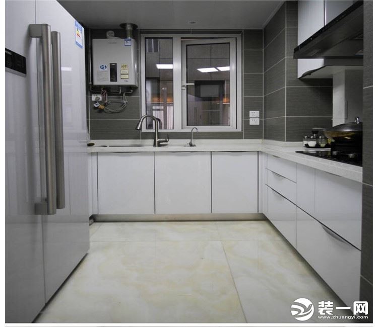 【众意装饰】国采光立方104平 +新中式风格 +三居室  厨房效果图