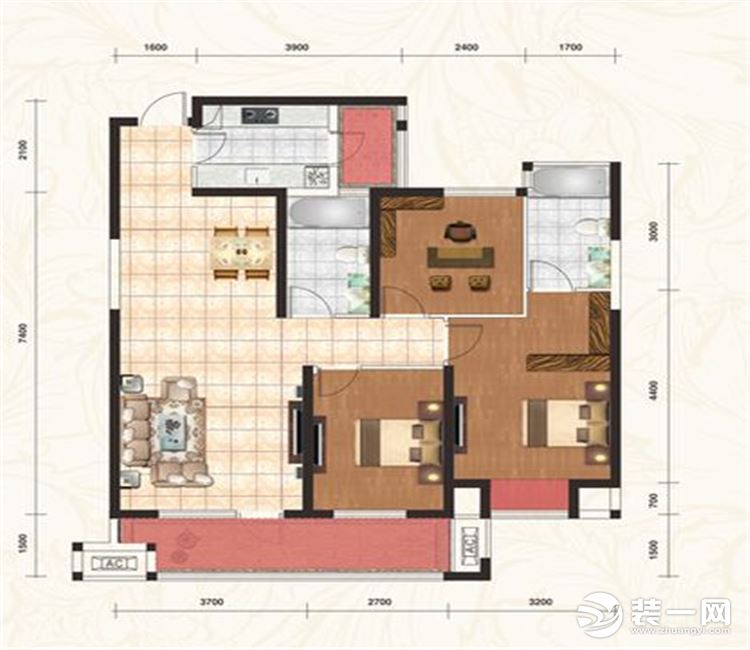 【眾意裝飾】中建南湖壹號110平+ 現(xiàn)代簡約風(fēng)格 +三居室  戶型圖