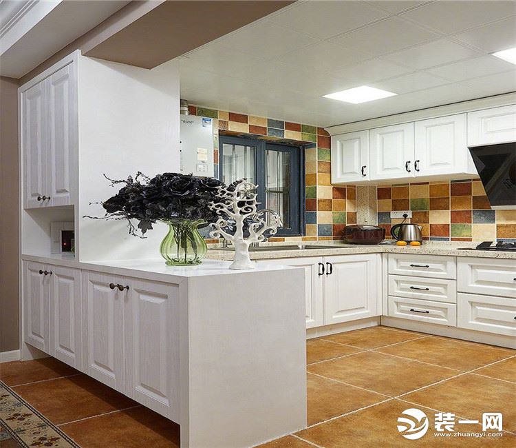 【众意装饰】江南新天地137平+ 简约美式风格 +三居室  厨房效果图