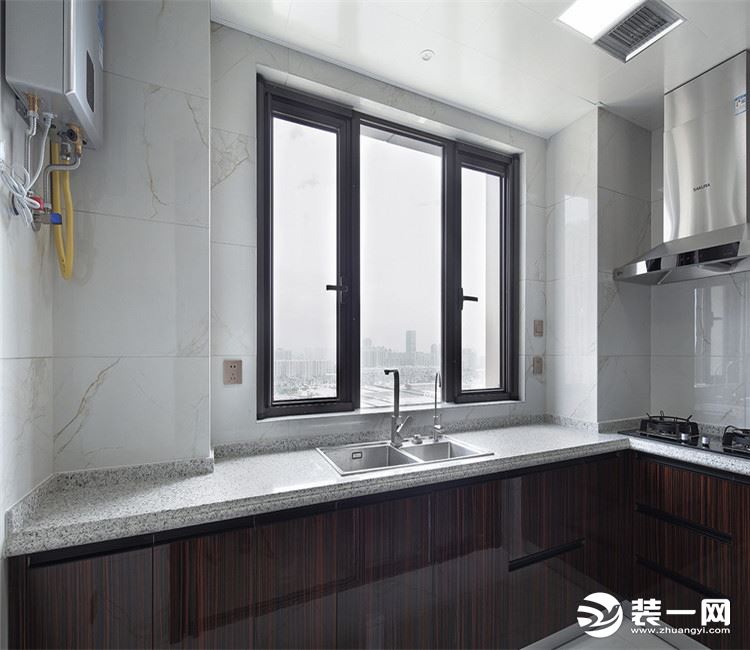 【众意装饰】中建文华星城125平 +现代风格 +三居室  厨房效果图