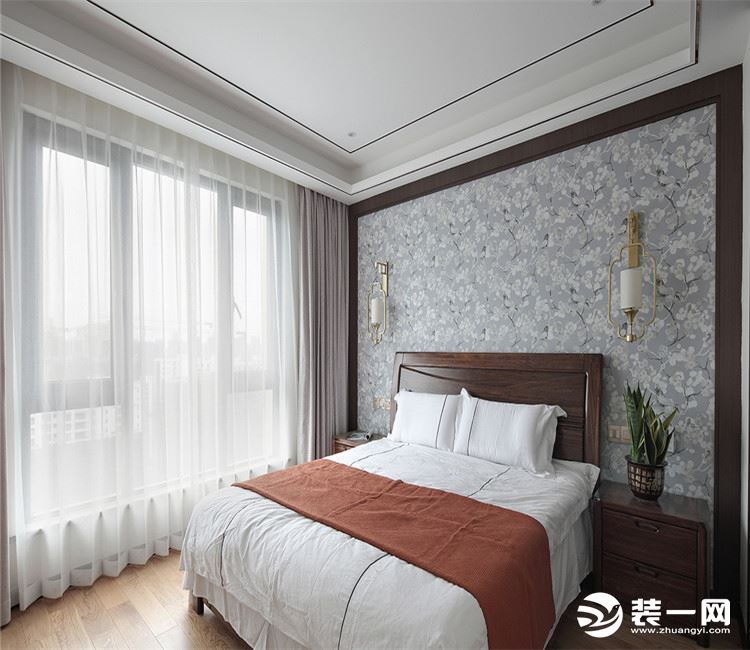【众意装饰】中建文华星城125平 +现代风格 +三居室  卧室效果图