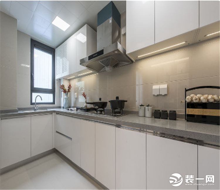 【众意装饰】广信万汇城127平 +新中式风格 +四居室 厨房效果图