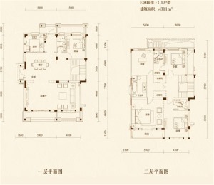 【众意装饰】驿山高尔夫311平+ 新中式风格 + 别墅  户型图