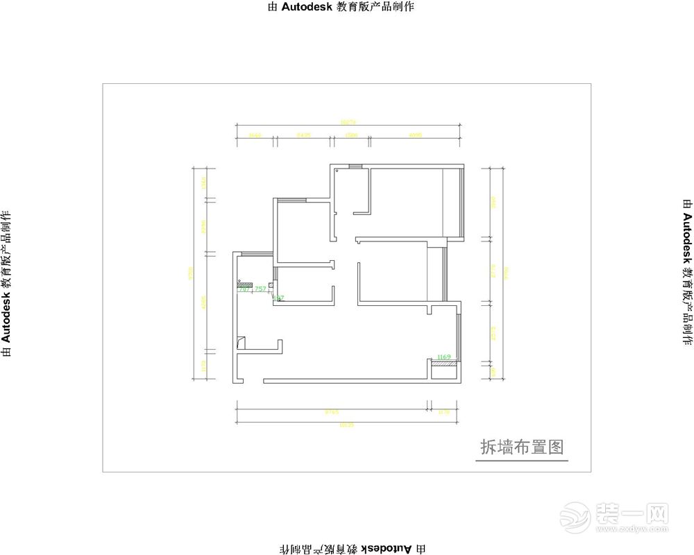 墙体改拆图