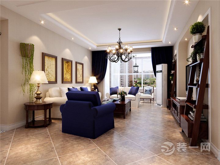 武汉汉阳人信汇美式风格风格138平米三居室