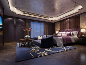 【拜斯达装饰】 华侨城十号院 ·700平米·后现代   卧室