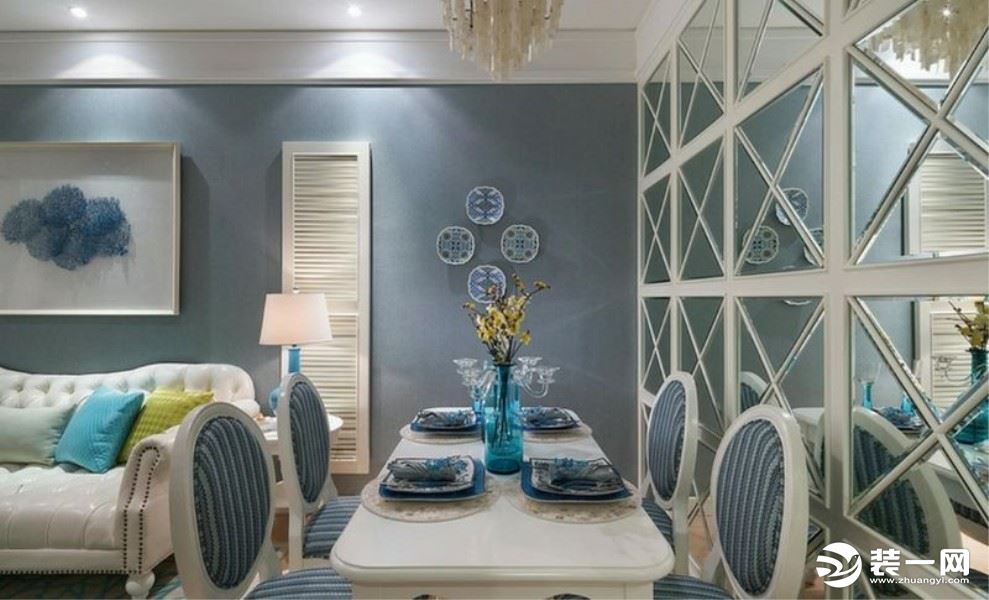 兰州装修公司哪家好装饰 109平米的房子设计成三居室法式风格 餐桌