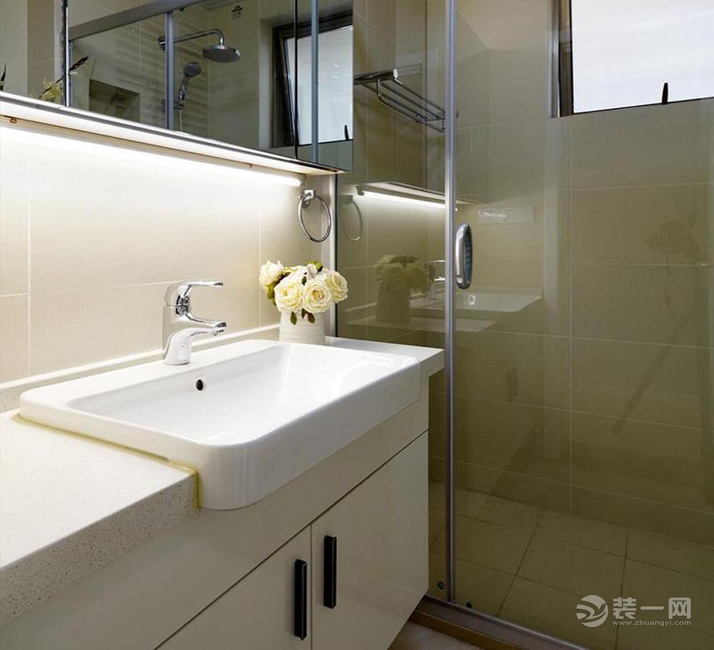 北大资源江山名门 65平 二居室 现代风格 洗手台