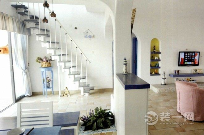 乐置家装饰：二居室 59平 造价6万 地中海风格