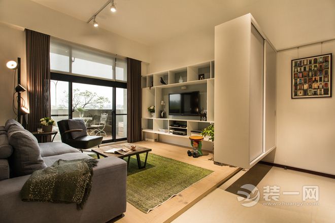 重庆乐置家装饰：89㎡三居室 造价 15万 优雅舒适美式小窝客厅