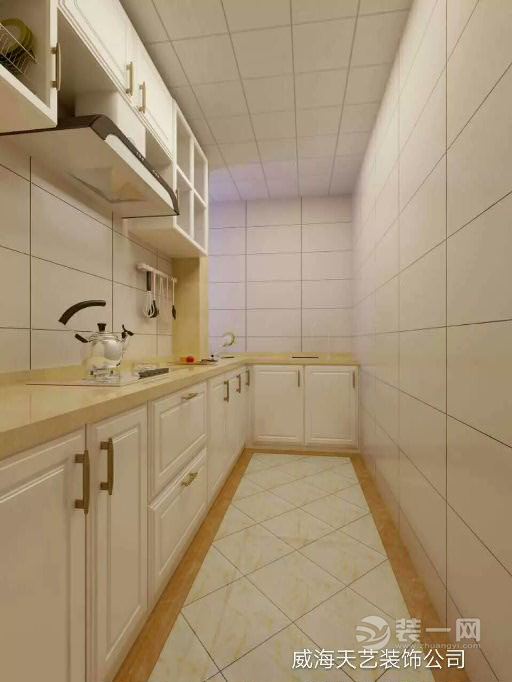 95平三居室欧式风格厨房装修效果图