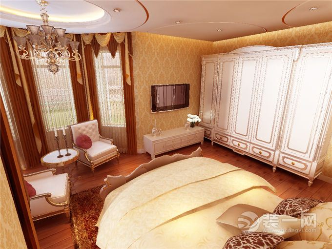 哈尔滨盛和世纪125平米两居室欧式风格卧室