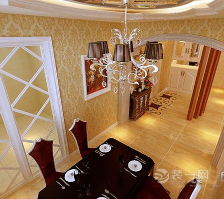 哈尔滨香树湾135平米三居室美式风格餐厅