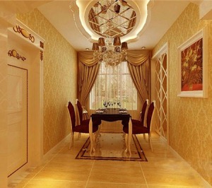 哈尔滨香树湾135平米三居室美式风格客厅