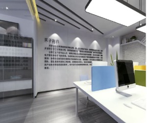郑州办公室装修接待效果图