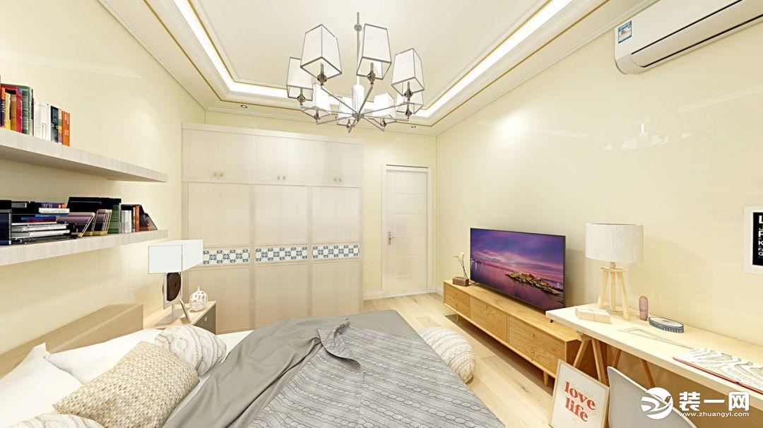 翠成馨园98㎡两室一厅现代简约设计 卧室