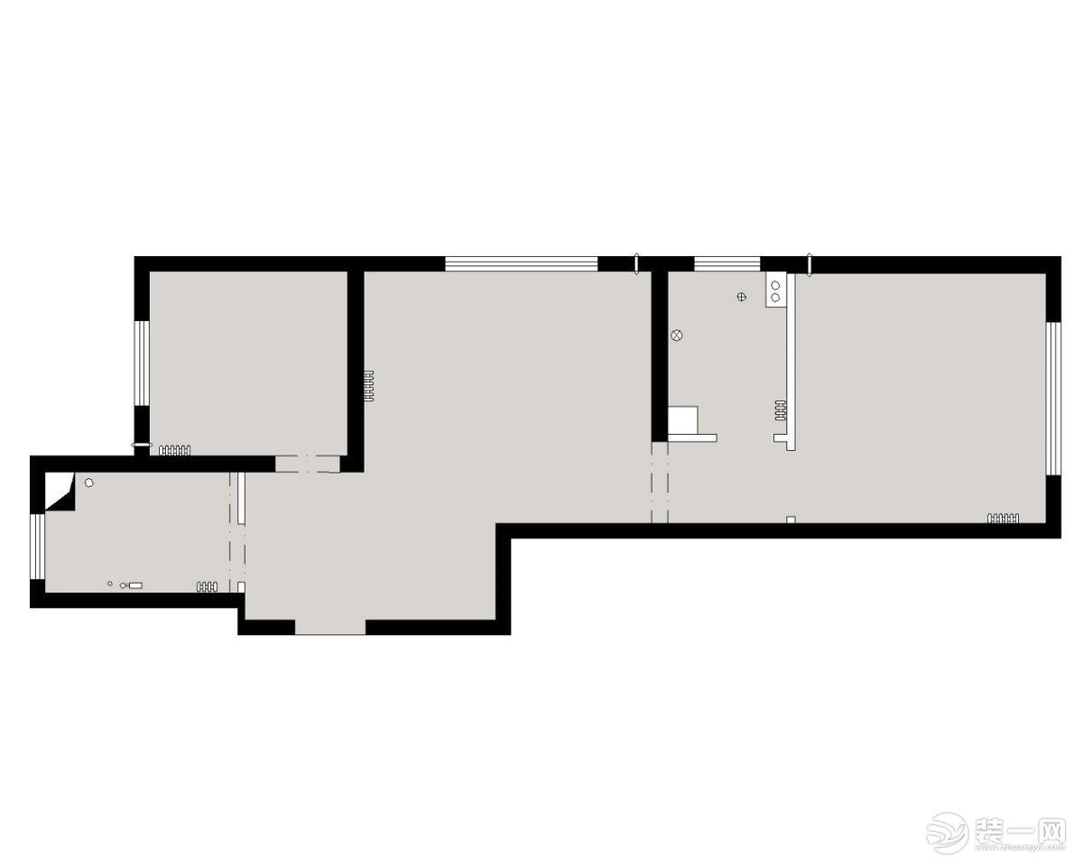 【西安今朝裝飾】全包造價(jià)10萬 戶型圖  裝修咨詢 132-0184-7569