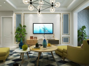莱安城 二居室107平 现代风格 造价5万