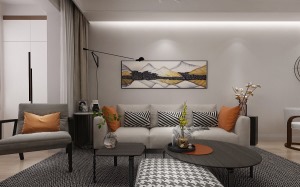 金裕青青家园137平3居室 半包现代舒适设计造价5.2万