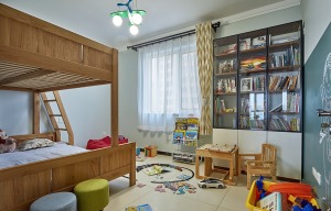 西安枫林绿洲130平米老房改造设计  儿童房装修设计
