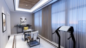 阳光台365小区171平米新中式风格装修设计   休闲室装修设计