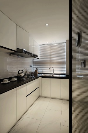 【今朝装饰】阳光台365小区135平米现代简约风格设计  厨房装修设计