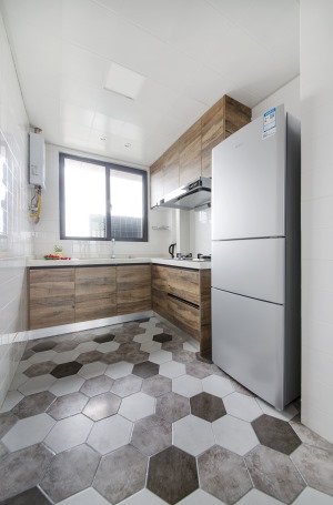 西安海璟台北湾100平米小三居全房翻新  厨房装修设计