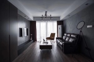 【西安老房翻新】枫林绿洲120平米现代风格装修--客厅装修设计