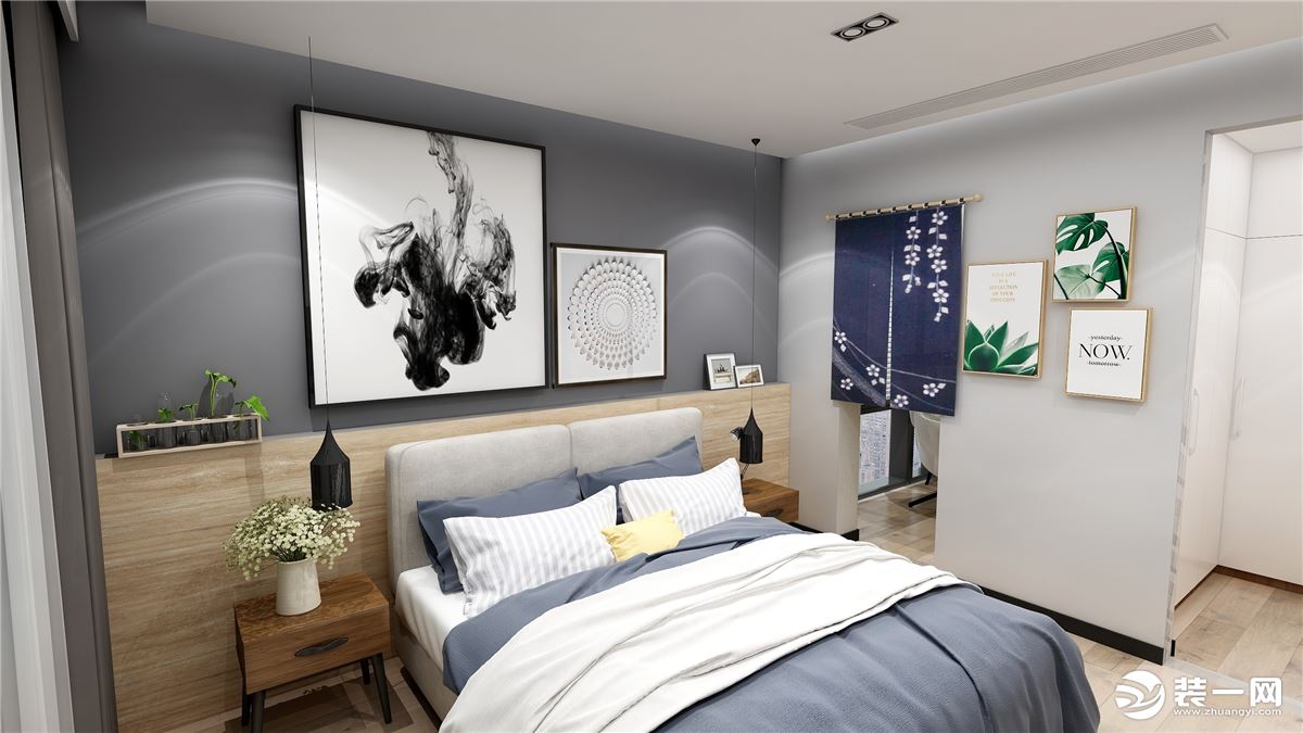 【苏州东易日盛】燕江澜140平米现代简约风格复式卧室装修效果图