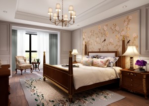 230平米乡村美式风格平层卧室
